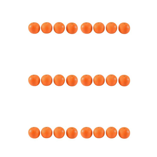 24 Pcs Soft Plastic Simulation Orange Fruit Home Decoration Burgundy