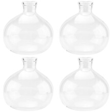 4X Coffee Syphon Pot Accessories TCA-3/5Cup High Quality Glass Siphon Vacuum Pot Coffee Maker Parts Replace(D)