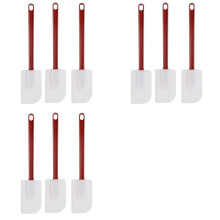 9Pack Spatels Siliconen Hittebestendig, Spatel Siliconen, Rubber Schraper Spatel 10 Inch, Keuken Gebruik A