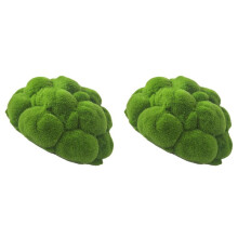 2X Artificial Plant Moss Decoration Moss Rock Landscape Crafts Suitable for Home Hotel Garden Decoration