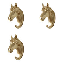 3X Wall Mounted Hooks Animal Rack Coat Caps Wall Hanger Horse Elephant Hooks Decorative Decor B