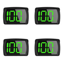 4X Universal Digital GPS Speedometer KMH Reminder Meter HD LCD Display Plug and Font for All Vehicle