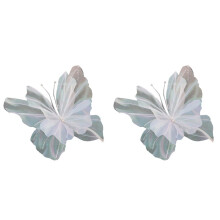 2pcs 50cm  Simulation Butterfly 3D Outdoor Shopping Mall Wedding Service Decoration Fake Butterfly