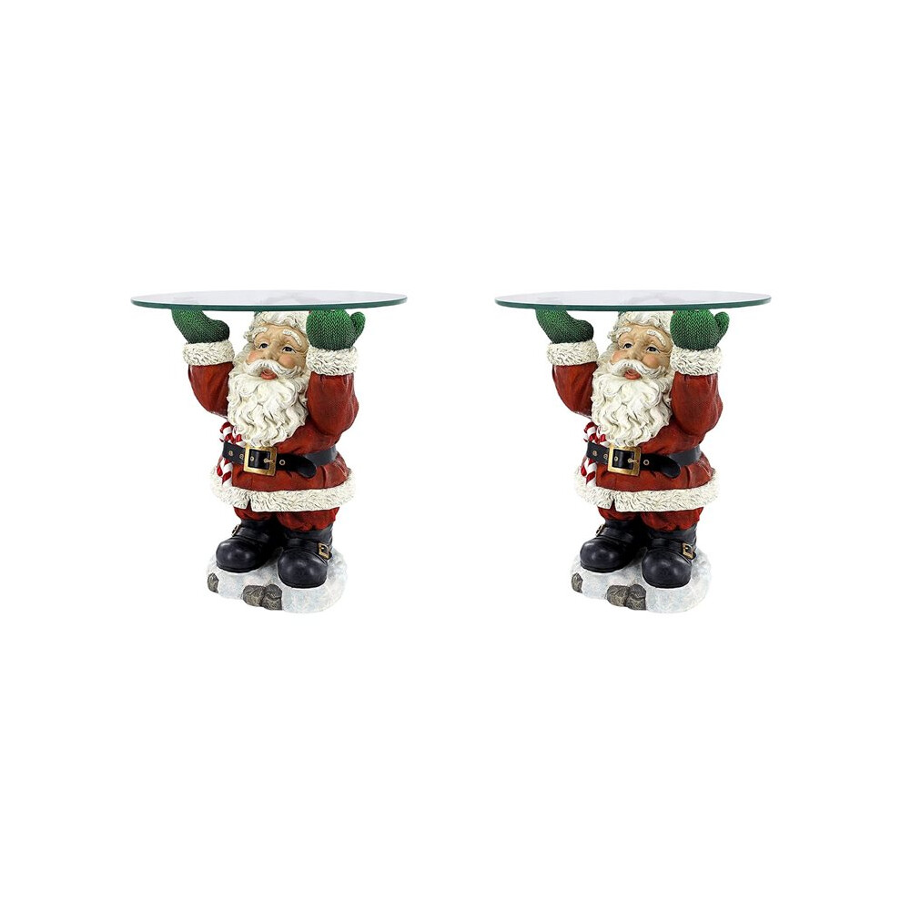 Brecantia 2X Christmas Santa Clau Snack Tray Rack Fun Christmas Party Decorations