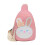 1Sac De Poitrine Rose Polyester Réglable Passage Épaules 4