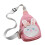 1Sac De Poitrine Rose Polyester Réglable Passage Épaules 6