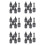 36-Pack Bakelite Lamp Holder E26/ E27 Light Socket Vintage Bulb Socket ES Screw Lampholder for Ceiling/Pendent/Floor 1
