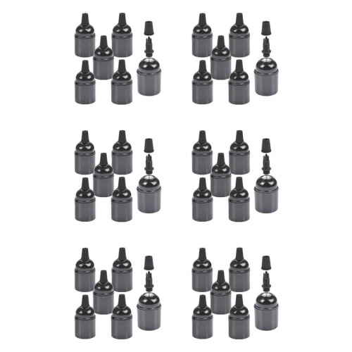 36-Pack Bakelite Lamp Holder E26/ E27 Light Socket Vintage Bulb Socket ES Screw Lampholder for Ceiling/Pendent/Floor