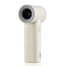 Handheld Electric Fan Turbo Air Cooling Fan for Office Outdoor Travel Low Noise Power Airflow Cooling Fan White