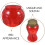 2 Pezzi Lanterne Rosse in Plastica con Luce Tremolante per Cimitero 8