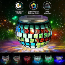 Outdoor Solar Ball Led Changing Lamp Table Garden Dcor