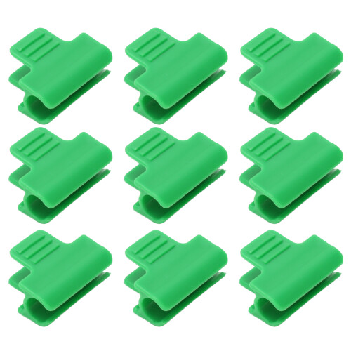 Conjunto de 100 Presilhas de Plástico Resistentes e Versáteis para Telhas de Proteção em Estufas e Galpões de Jardim, 11mm/0,43 polegadas 2