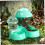 Automatic Feeder And Waterer Set 2Piece For Small Medium Large Pets Mushroom Shape Green 4