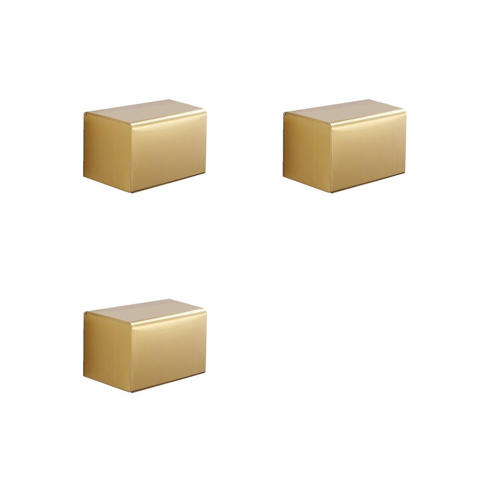 3X Bathroom Storage Paper Rack Waterproof Tissue Holder Bathroom Accessories Golden Toilet Paper Rack 6032355979551