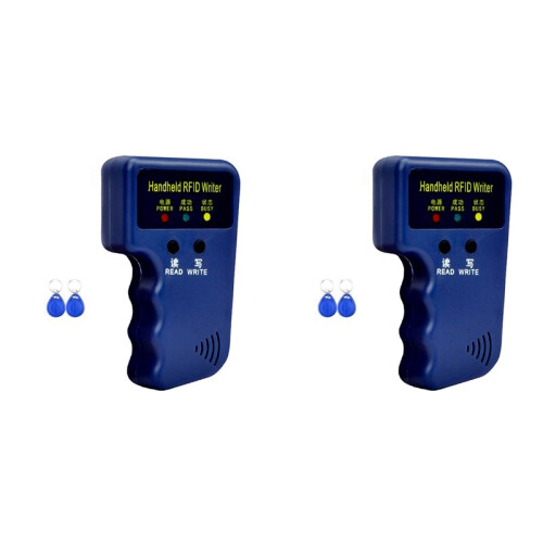 2X 125Khz RFID Card Reader+4 Keyfobs Kit Copier Writer Duplicator Programmer ID Card Copy EM4305 T5577