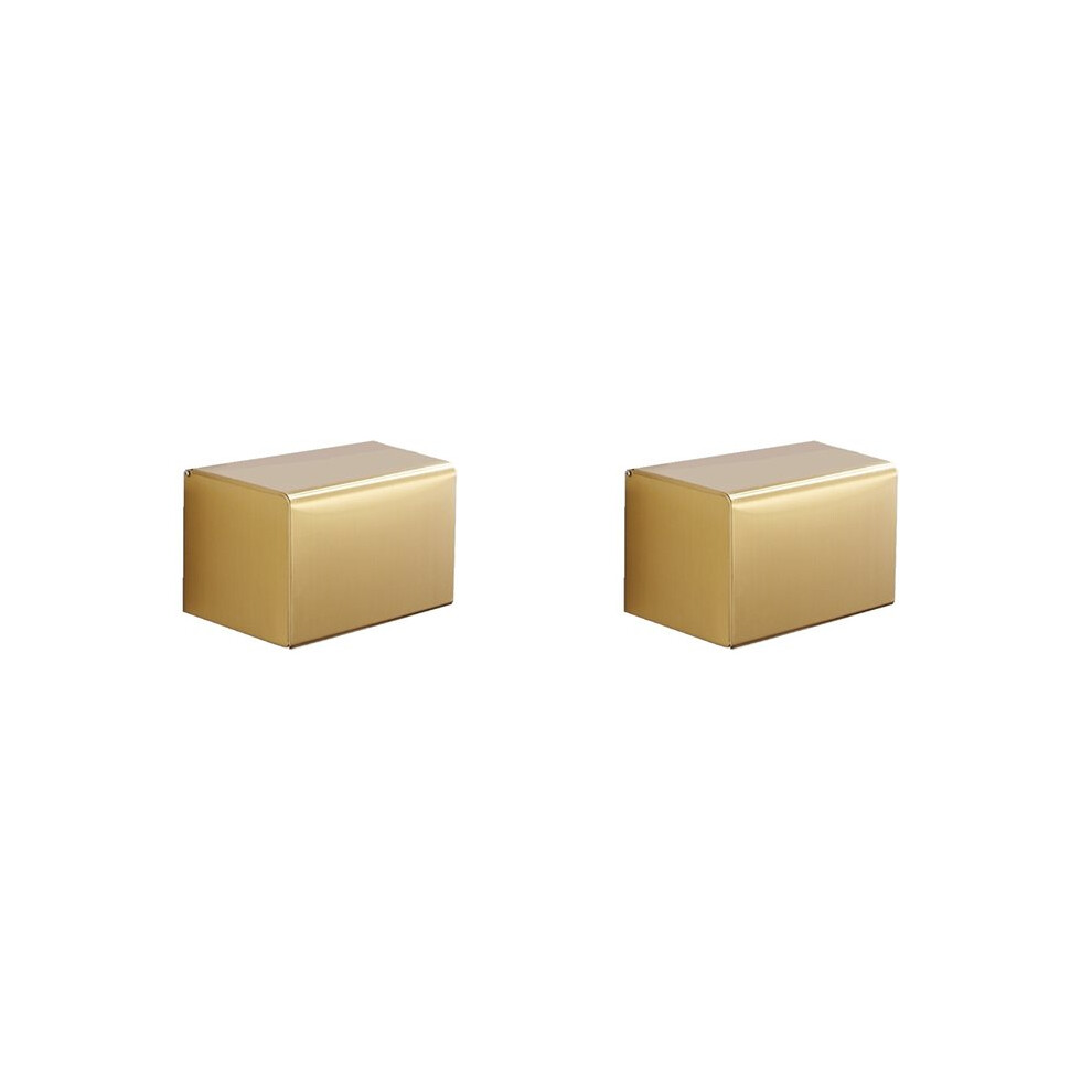 Semoic 2X Bathroom Storage Paper Rack Waterproof Tissue Holder Bathroom Accessories Golden Toilet Paper Rack