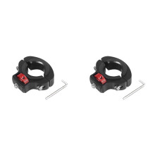 2X Adjustable Anti-Reverse 1/4 Screw Clamp Side Reinforcement Diameter Riding Photography Bicycle Fixing Bracket,B