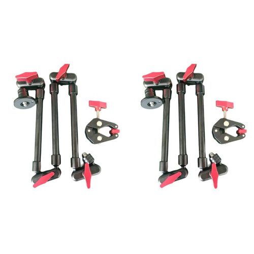 2X Live Studio Action Placement Clip Stand, Mobile Phone Magic Arm Stand Base, Tablet Stand Clip