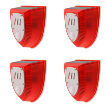 4X Alarm Animal Repellent Anti Wild Boar Drive Professional Alarm Anti-Theft Flashing Remote Control Siren Sensor Alarm