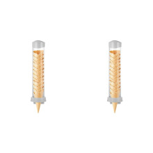 2X Distributeur de Cornets de Glace, Support de Cornets Gaufrés, Tube de Rangement en Plastique avec Plaque Magnétique et Plaque Adhésive.