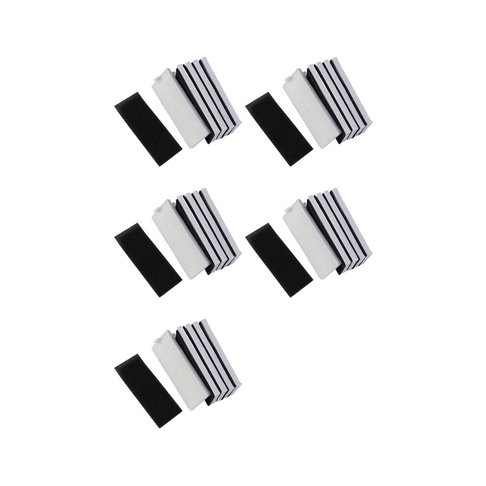 Semoic Black/White New 25Pcs Sponge + 25Pcs Hepa Filter For Replacement Chuwi A4 Robot Vacuum Cleaner