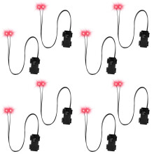 Halloween Led Glowing Eyes with Timer,8 Pcs Light SkeletonEyes,Horror Diy Eyes for Masks,Pumpkins,Tombstones,Props A