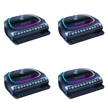 4X Solar Car Aromatherapy Ornaments Temporary Parking Number Plate High-End Car Perfume