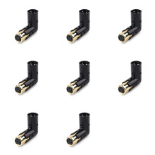 8 Peças 3Pin Adaptador de Ângulo XLR Macho Ajustável para Fêmea Adaptador XLR de Ângulo Direito Adaptador XLR Adaptador de 90 Graus