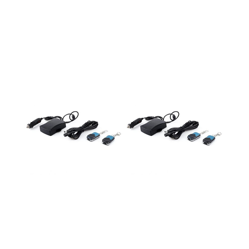 Semoic 2X For Exhaust Muffler Electric Valve Cutout System Dump Remote Controller 12V Car Wireless Remote Control Kit