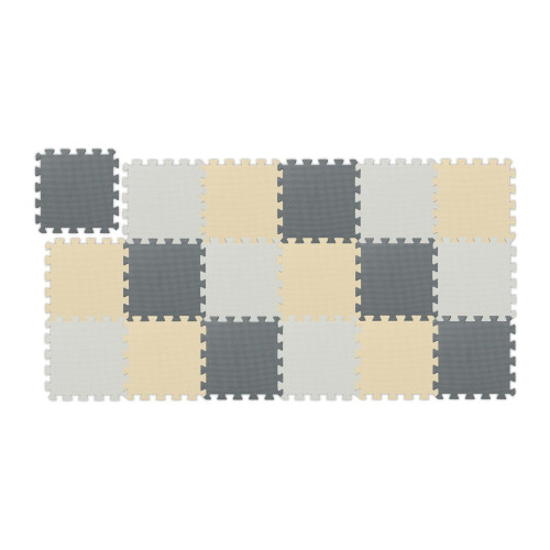 Tapis de jeu puzzle, mousse EVA, ensemble de 3 couleurs