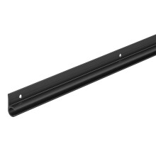 Markiseskinne aluminium sort 90 100 x 2,7 x Ø9 mm