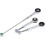 Gear Shift Link Linkage Rod Gearbox Set for 306 Silver1pcs 1