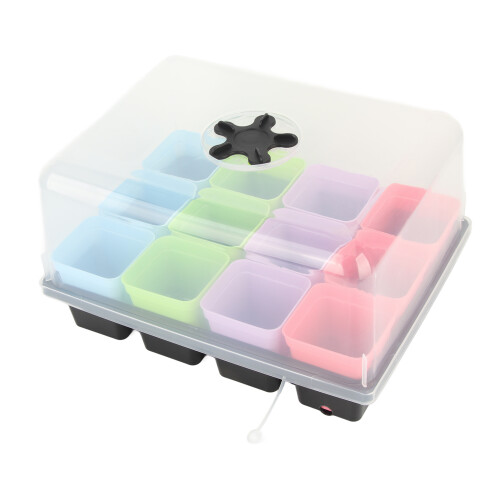 Seedling Box Horticultural Flower Planting Pot Germ Development Cultivation Tray 2