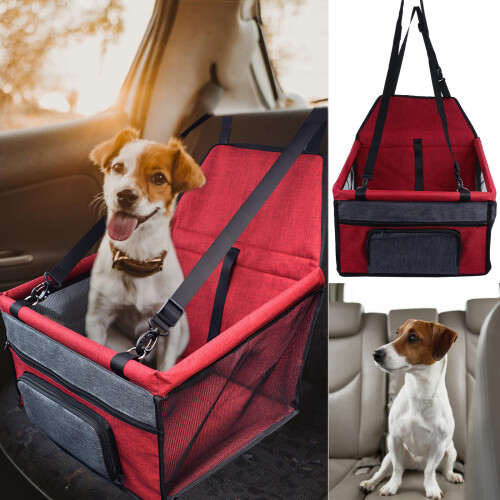 Assento Elevado De Luxo Para Cachorro E Gato De Estimação Para Veículo 1