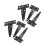6 PCS 7.9in Galvanized T Hinge Slotted Triangular Hinges Bearing Door Replacement Hinge 3