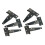 6 PCS 7.9in Galvanized T Hinge Slotted Triangular Hinges Bearing Door Replacement Hinge 4