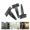 6 PCS 7.9in Galvanized T Hinge Slotted Triangular Hinges Bearing Door Replacement Hinge 5