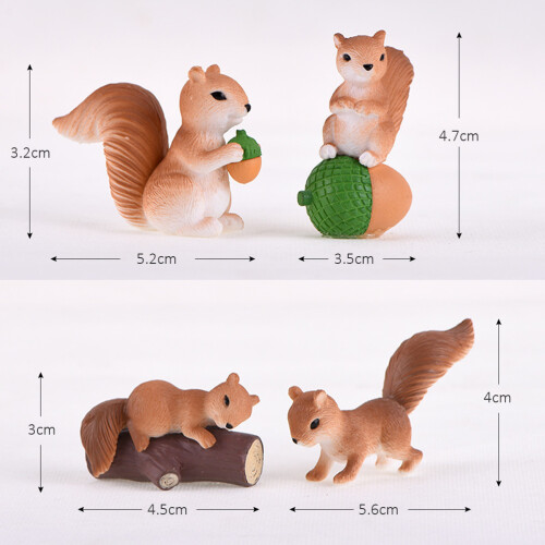 4Pcs / Set Simulation Models Mini Ornaments Micro Landscape Decoration 1