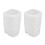 2PCS Filter Sleeve 6in White Elastic Polyester Prefilter Cover for Home Replacement 2