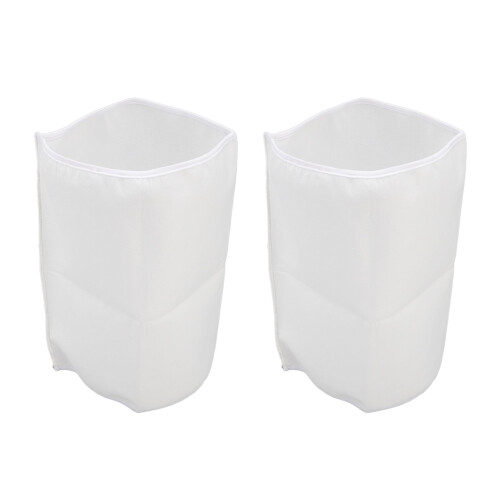 2PCS Filter Sleeve 6in White Elastic Polyester Prefilter Cover for Home Replacement 1