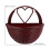 3Pcs Brown Plastic Wall Flower Basket Durable Hanging Planter Decor 2
