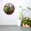 3Pcs Brown Plastic Wall Flower Basket Durable Hanging Planter Decor 8