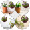 3Pcs Brown Plastic Wall Flower Basket Durable Hanging Planter Decor 10