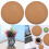 Eco Friendly Plastic Sheet Cork Flowerpot Pad Cork Plastic Sheet Plastic Cork Pad 4