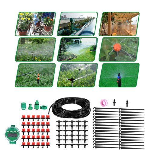 20m Water Irrigation Timer Controller Watering Hose Tool Kit DIY Automatic Drip Irrigation 2