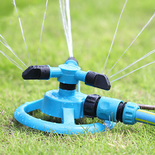 Lawn Sprinkler 360 Rotating 50-75m² 3 Arm Watering System 2
