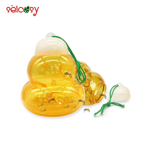 2 trappole per api a forma di zucca da appendere, cattura api, deterrente per vespe da esterno, cattura e dissuasore. 2