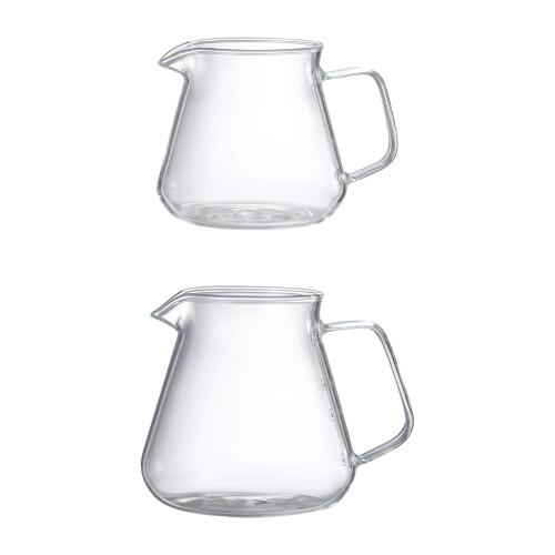 2PCS Glass Coffee Tea Server Pot Hand Pour Coffee Server-300ml 1