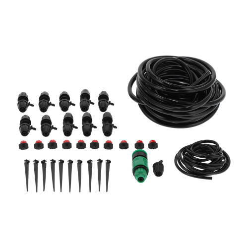 10m 8/11 Hose Adjustable Drippers Tee Kit Garden Automatic Watering Drip Irrigation System 1