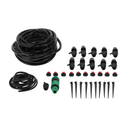 10m 8/11 Hose Adjustable Drippers Tee Kit Garden Automatic Watering Drip Irrigation System 2